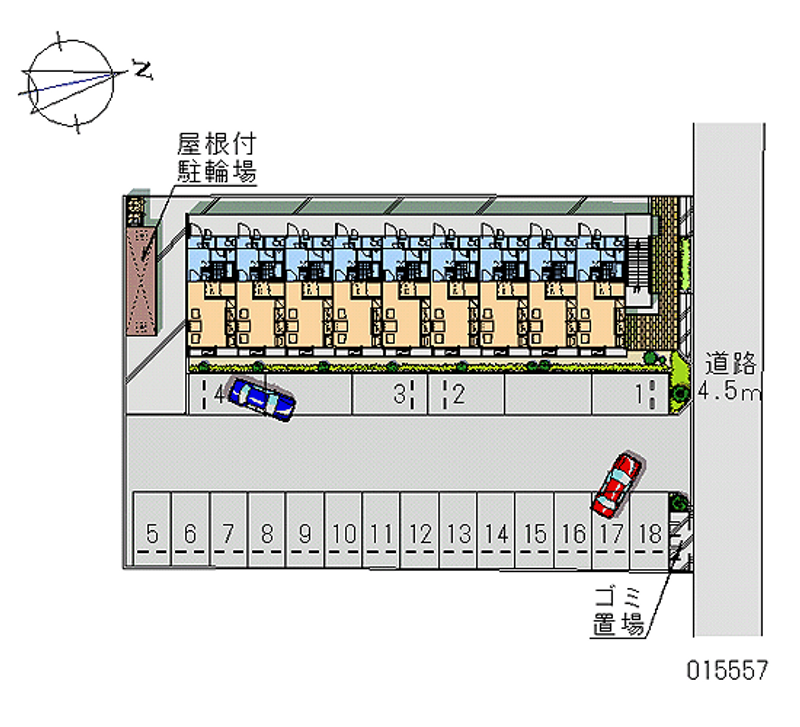 レオパレス笹原 月極駐車場