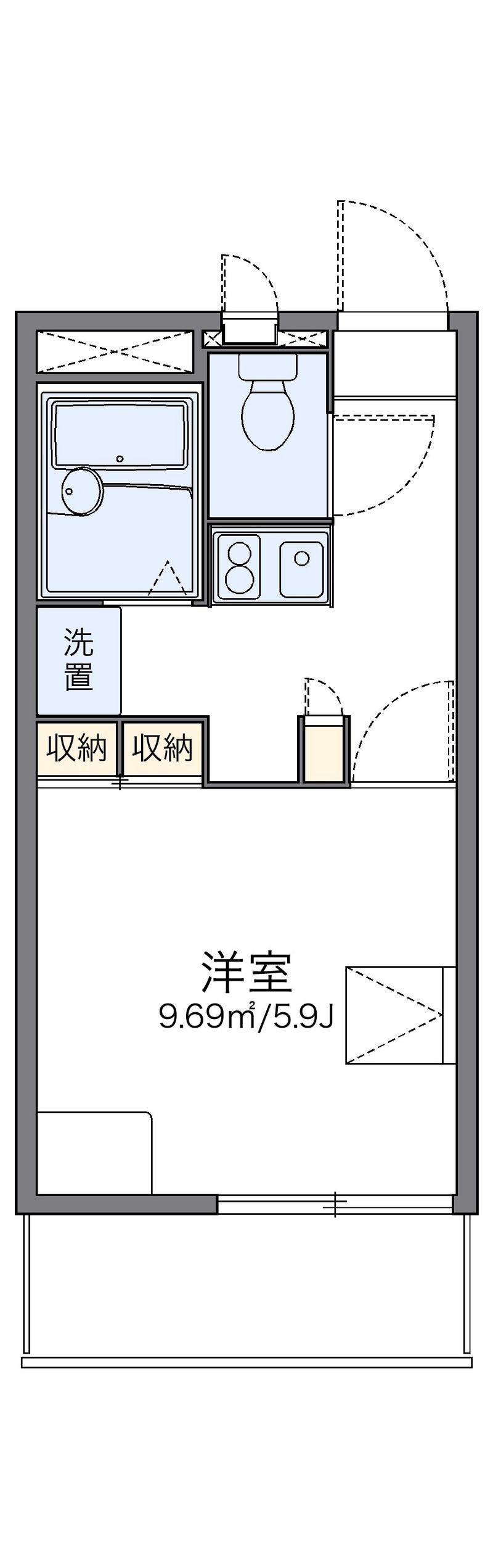 レオパレスＡＫＵＲＡⅡ 間取図