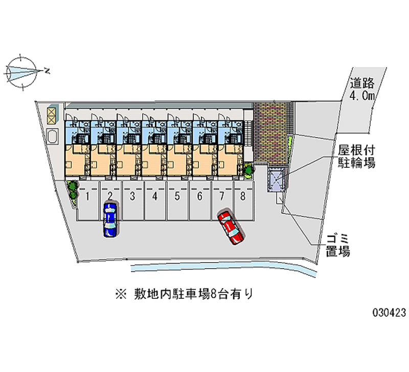 レオパレスロイヤルⅡ 月極駐車場