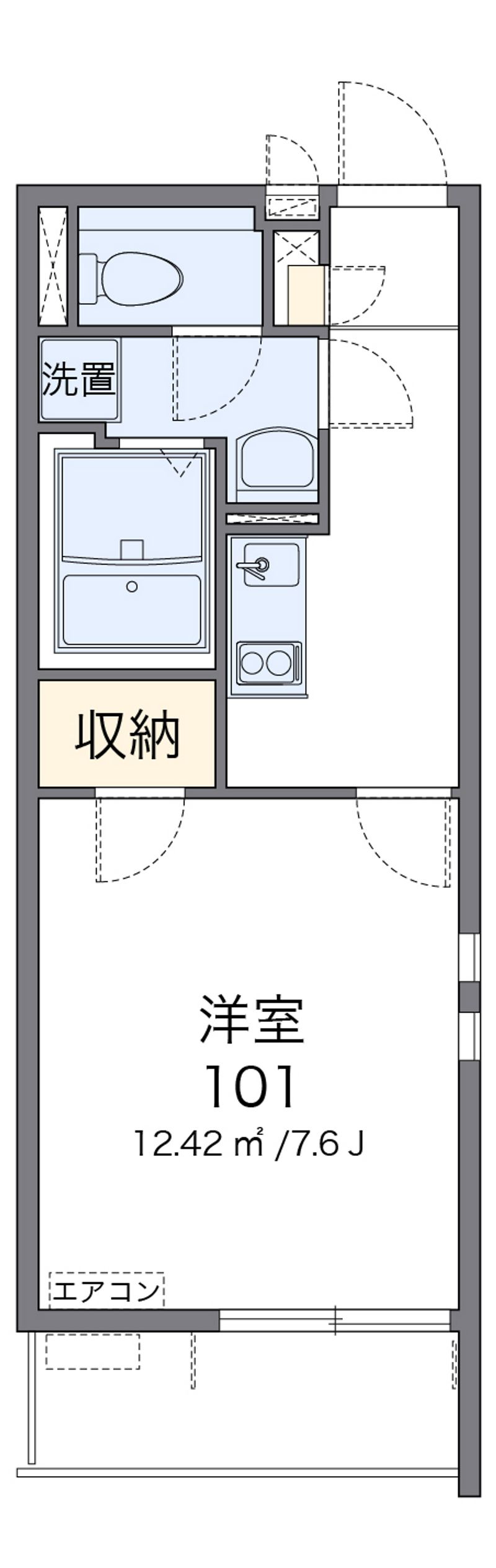 クレイノＡＯＫＩ 間取図