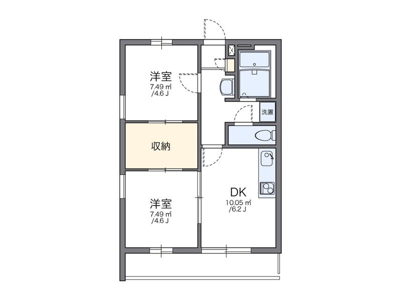 レオパレスソレイユ 間取図