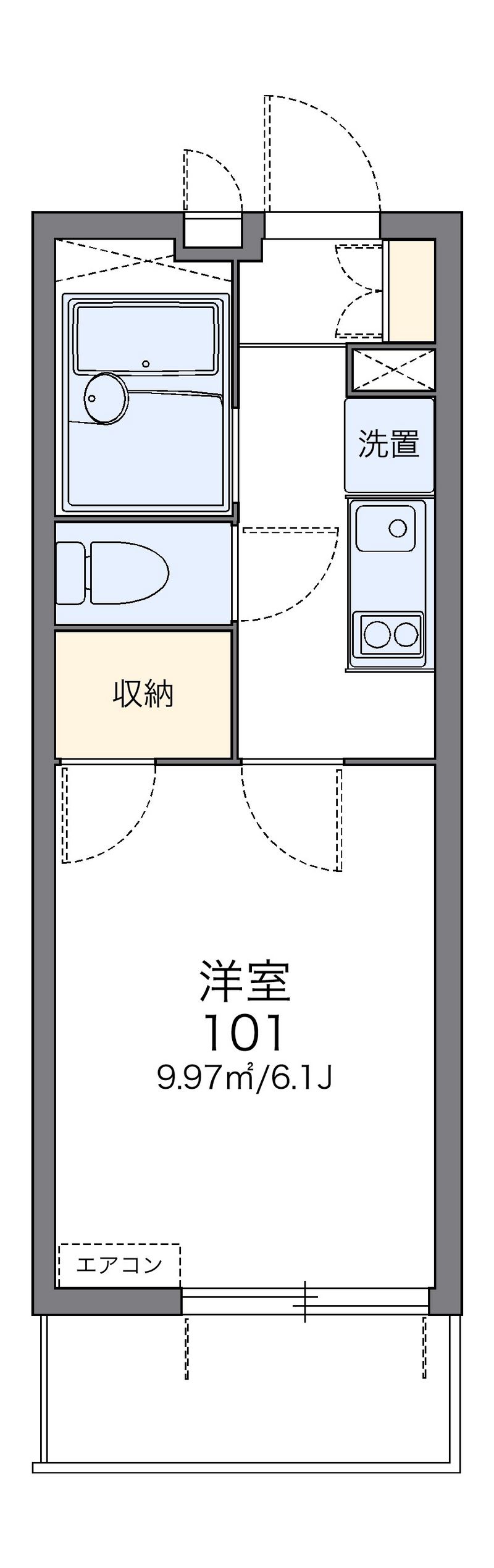 レオパレスプリマヴェーラ 間取図
