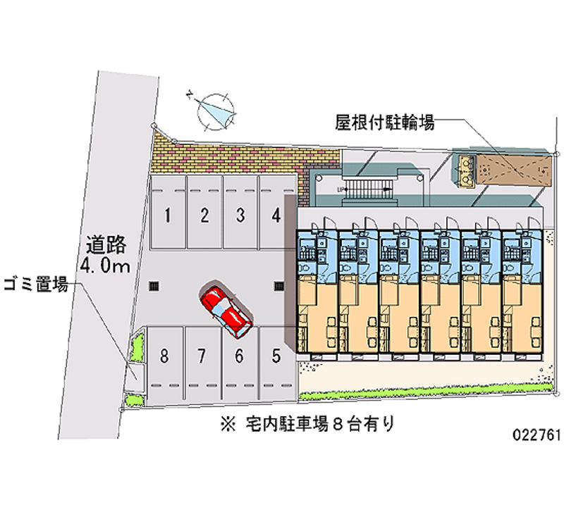 レオパレスさち 月極駐車場