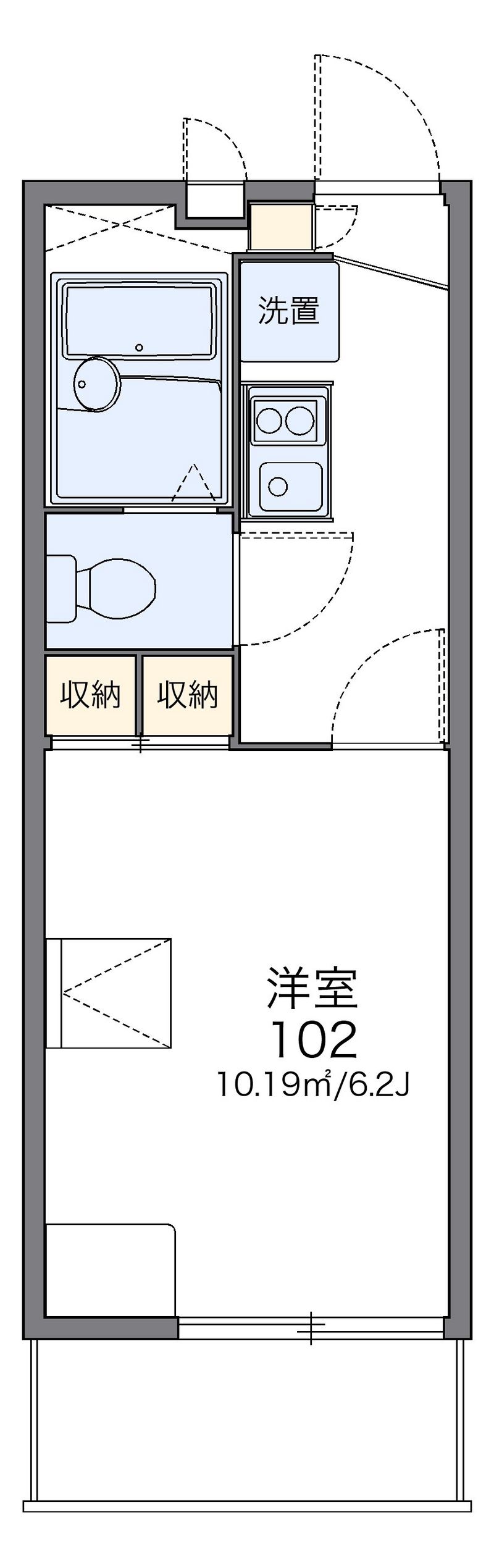 レオパレスＦｅｌｉｘ 間取図