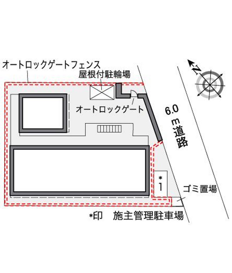 レオパレスＣＡＬＭＳＰＲＩＮＧ 配置図