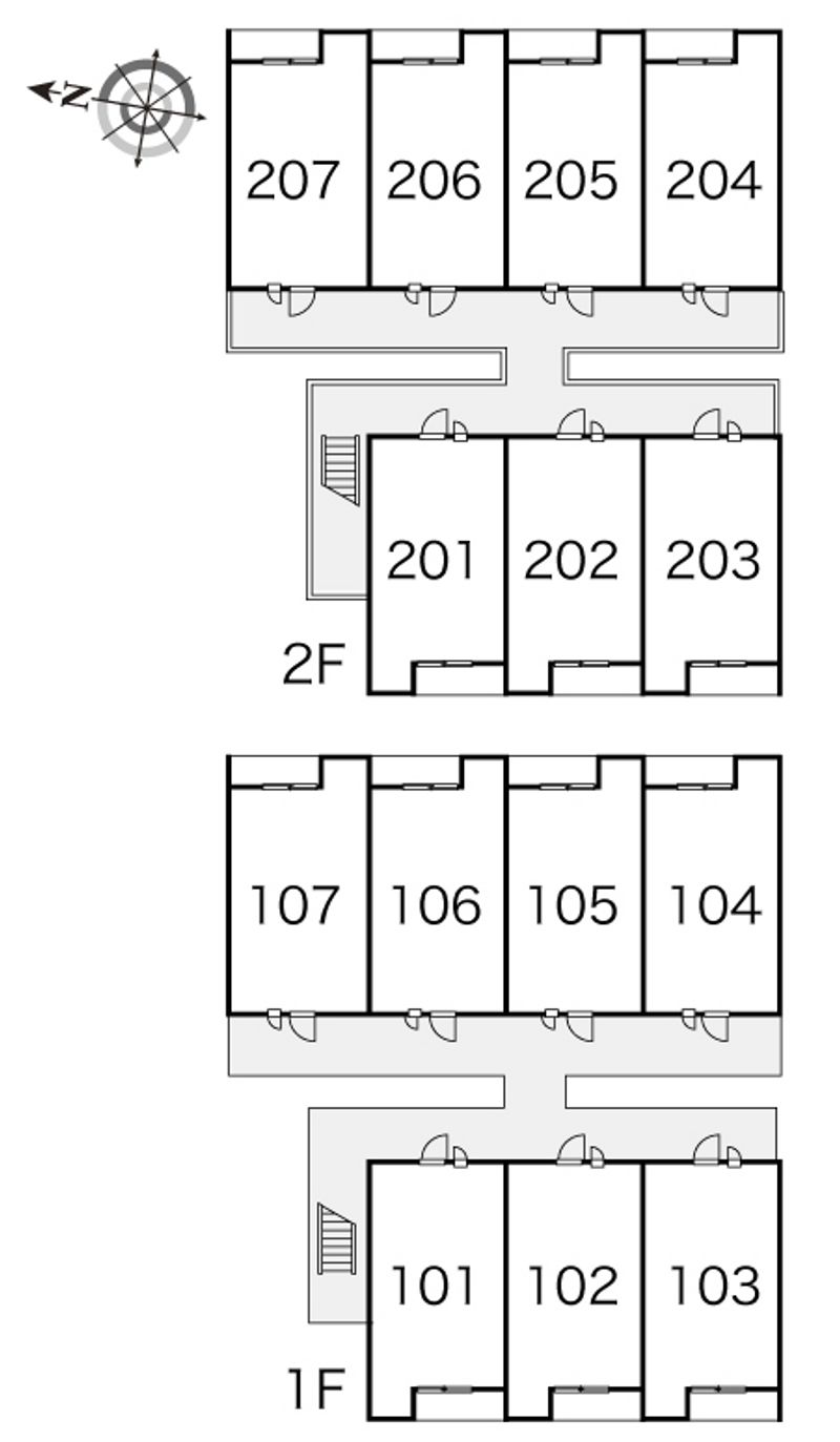 レオパレスモンテクリスト 間取り配置図
