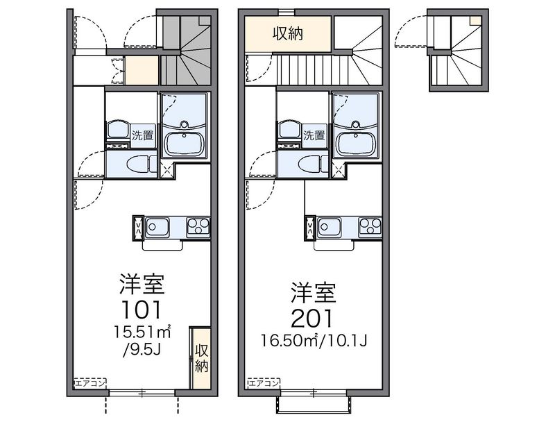 レオネクストＪ　Ⅱ 間取図