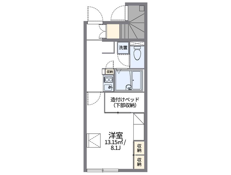 レオパレスタウンコート 間取図