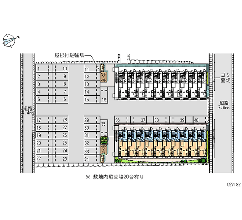 27182月租停车场