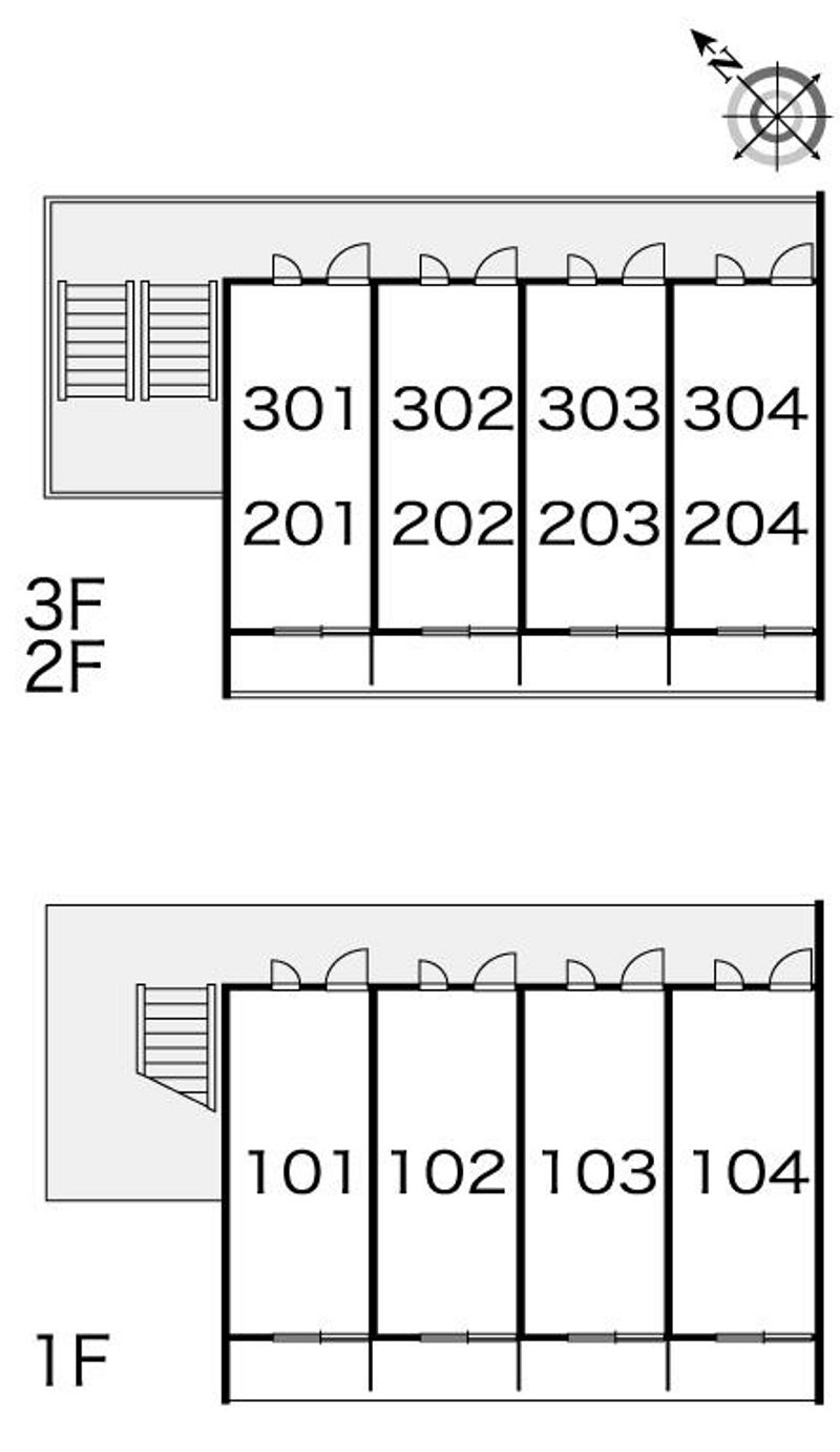 レオパレスレガーメ住吉 間取り配置図