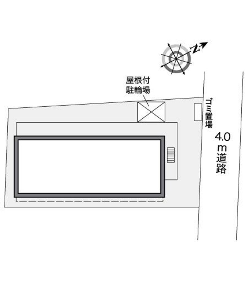 レオパレス鴨池 配置図