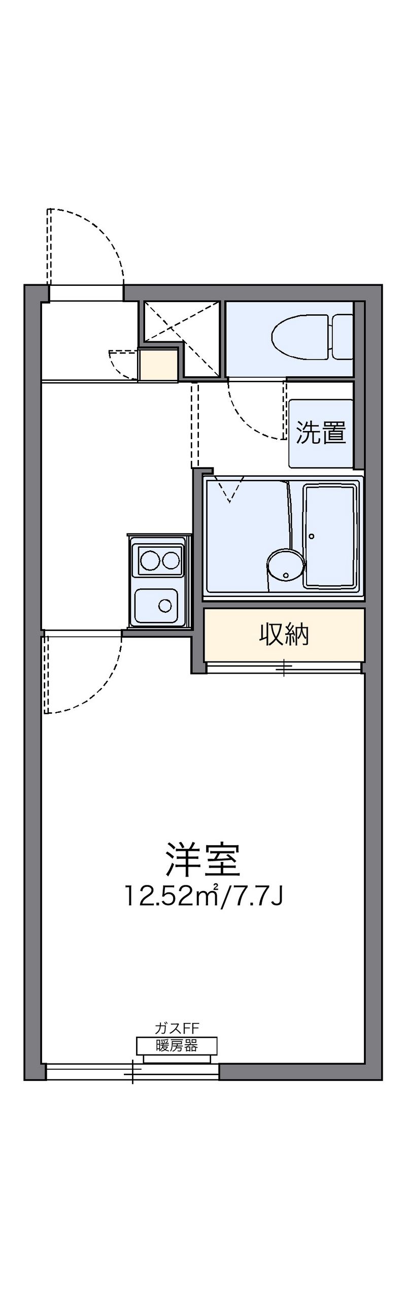 レオパレス室工 間取図