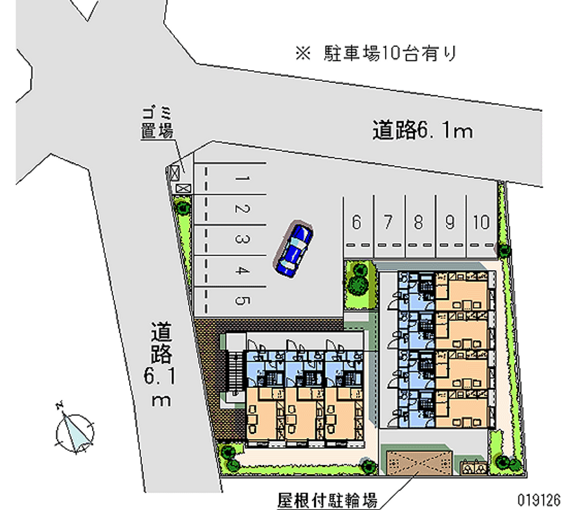 レオパレス響 月極駐車場