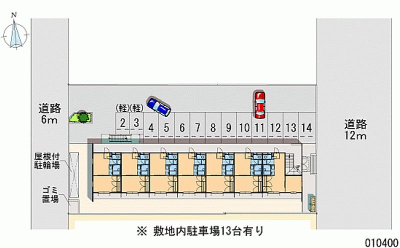 レオパレスシャルム 月極駐車場