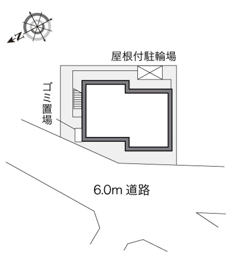 レオパレス多摩川 配置図