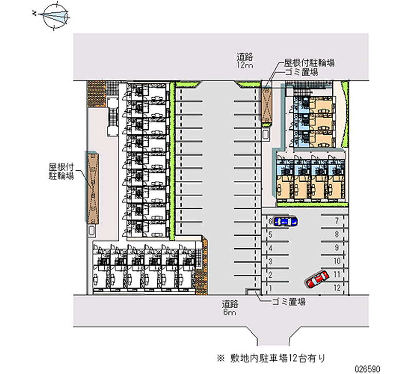 レオパレス東大浜２ 月極駐車場