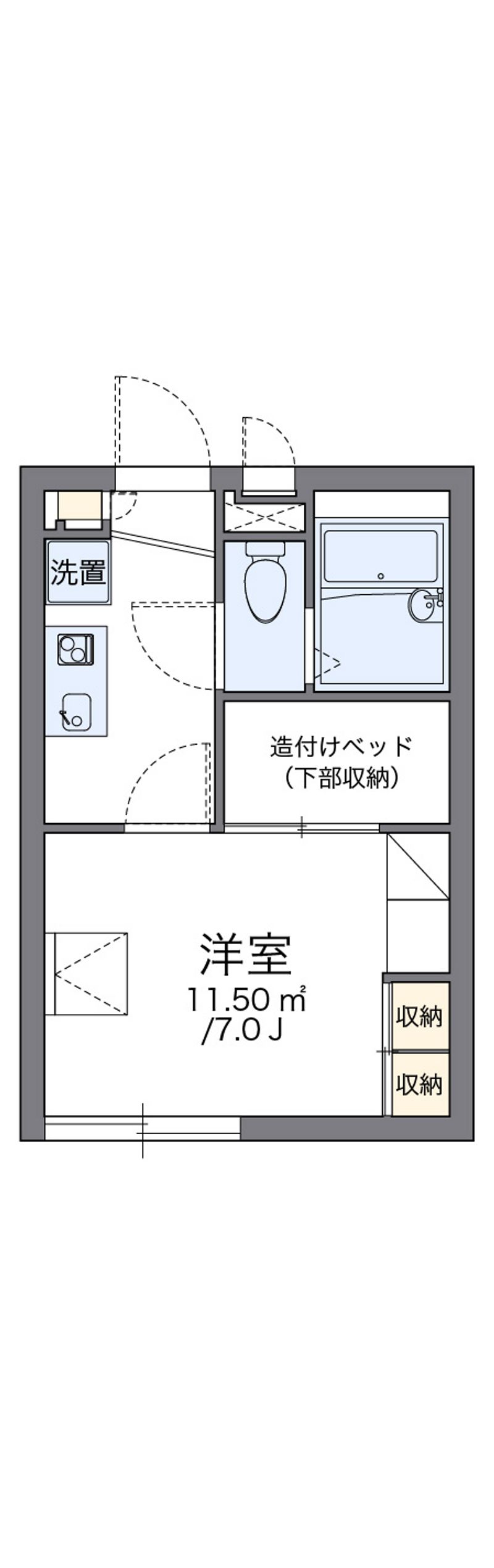 レオパレス四季 間取図