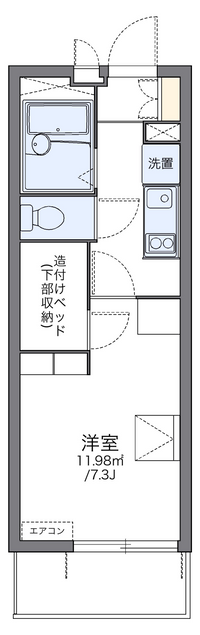 レオパレスパサート 間取り図