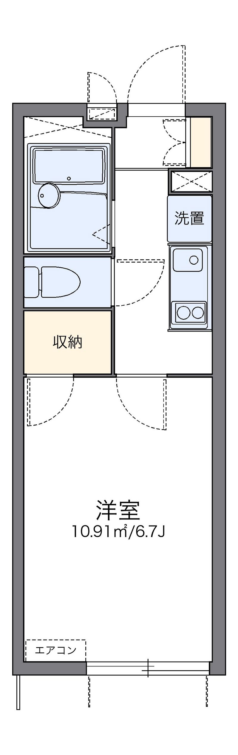 レオパレスカリン 間取図