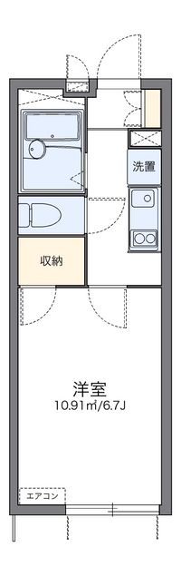 レオパレスカリン 間取り図