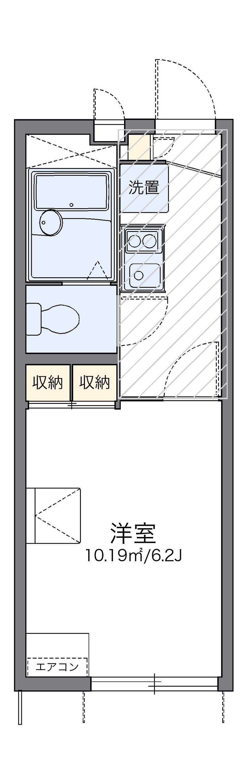 レオパレス静岡大学前セカンド 間取り
