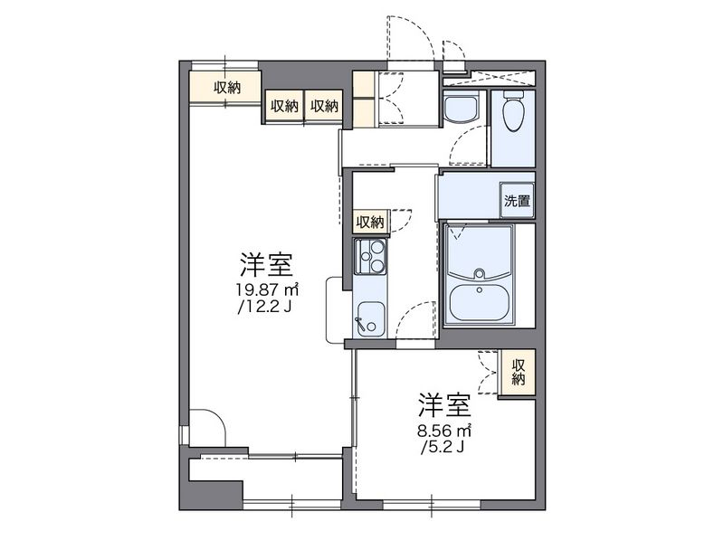 leopalace Shindo Omihatamachi Floor plan