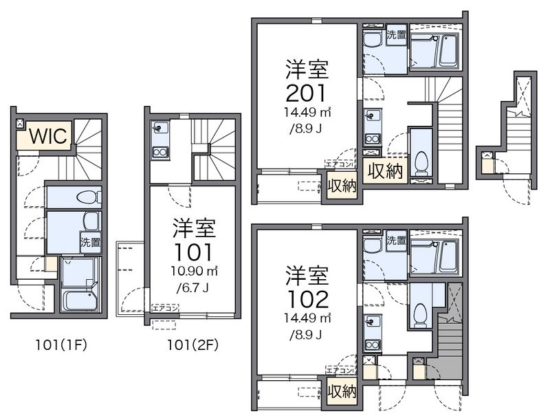 クレイノハイツサンシャイン 間取図