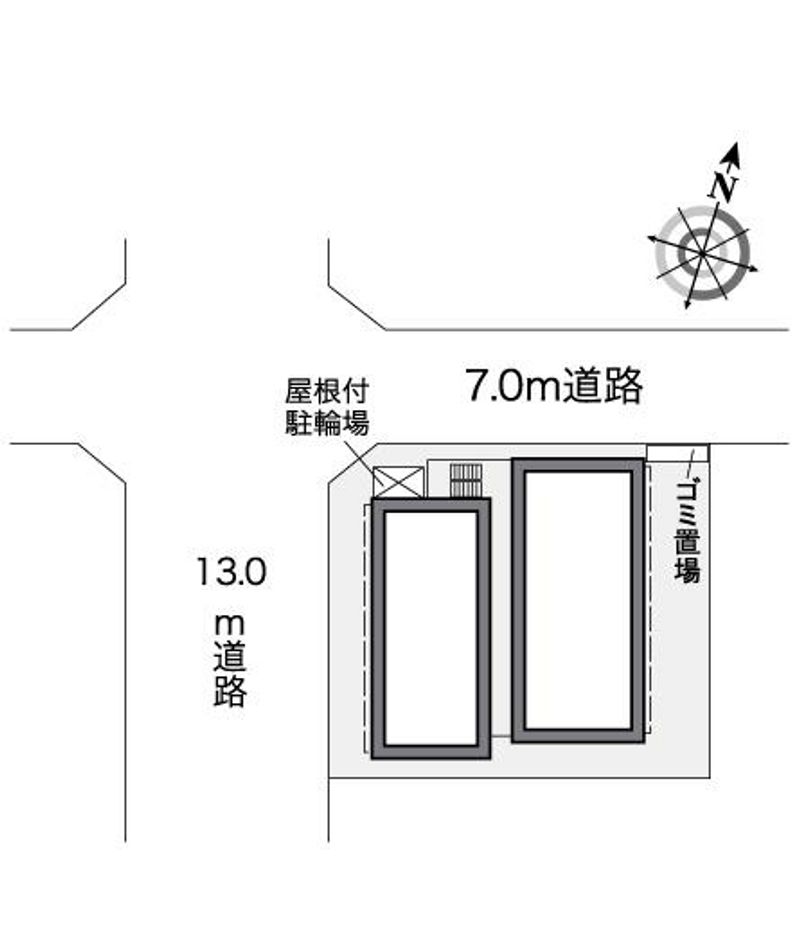 レオパレス久米 配置図