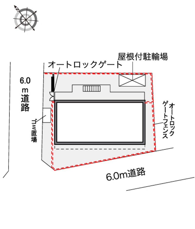 レオパレスカーサ　グリチーネ 配置図