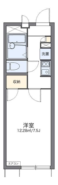 レオパレス関屋 間取り図