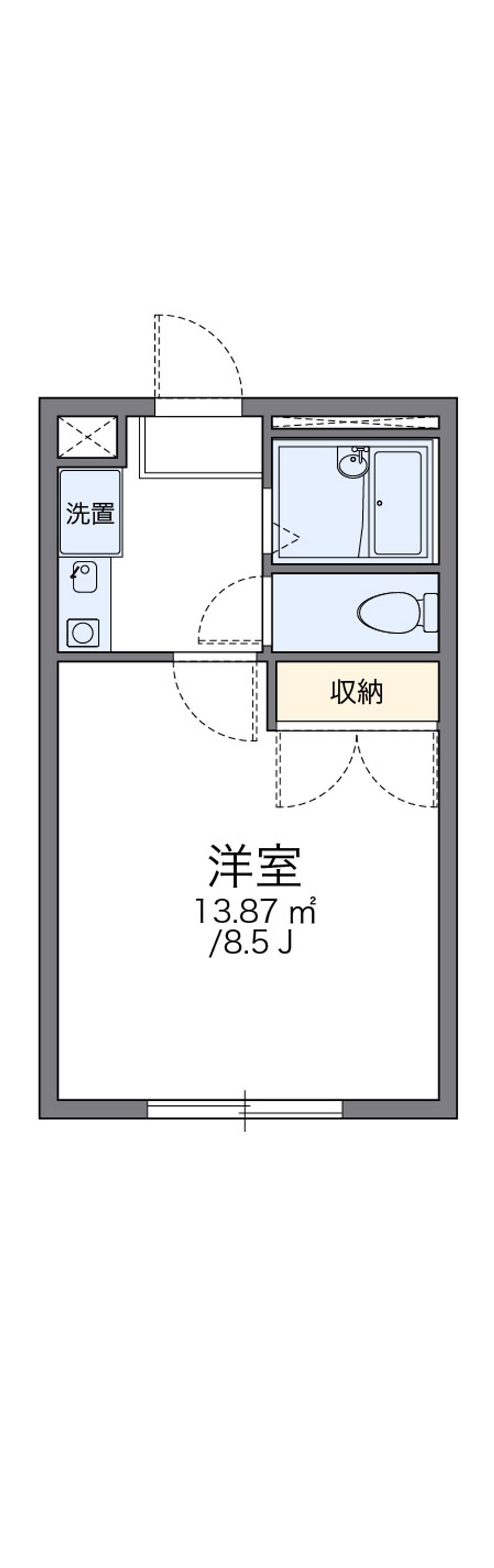 レオパレス三国ヶ丘弐番館 間取図
