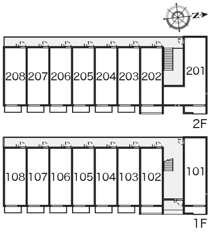 ミランダメゾン桔梗Ⅲ 間取り配置図