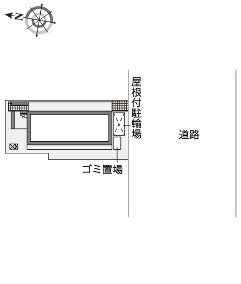 レオパレス萬代橋 配置図