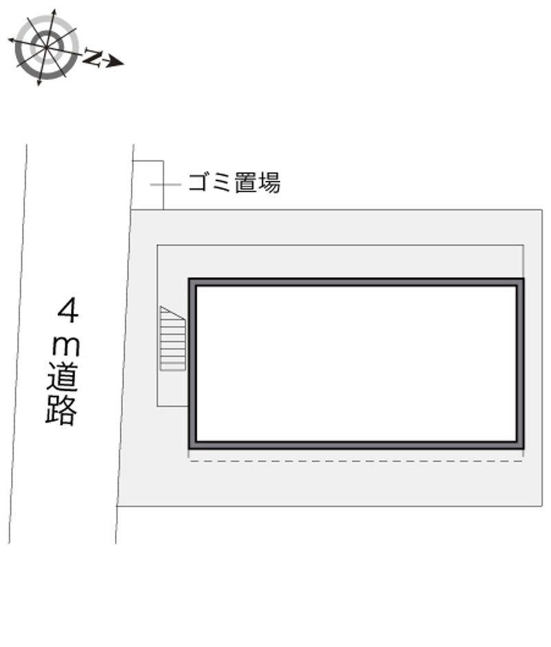レオパレス矢ノ津Ｂ 配置図