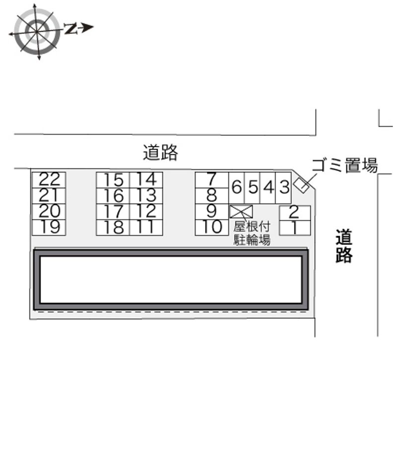 レオパレス高田井 配置図