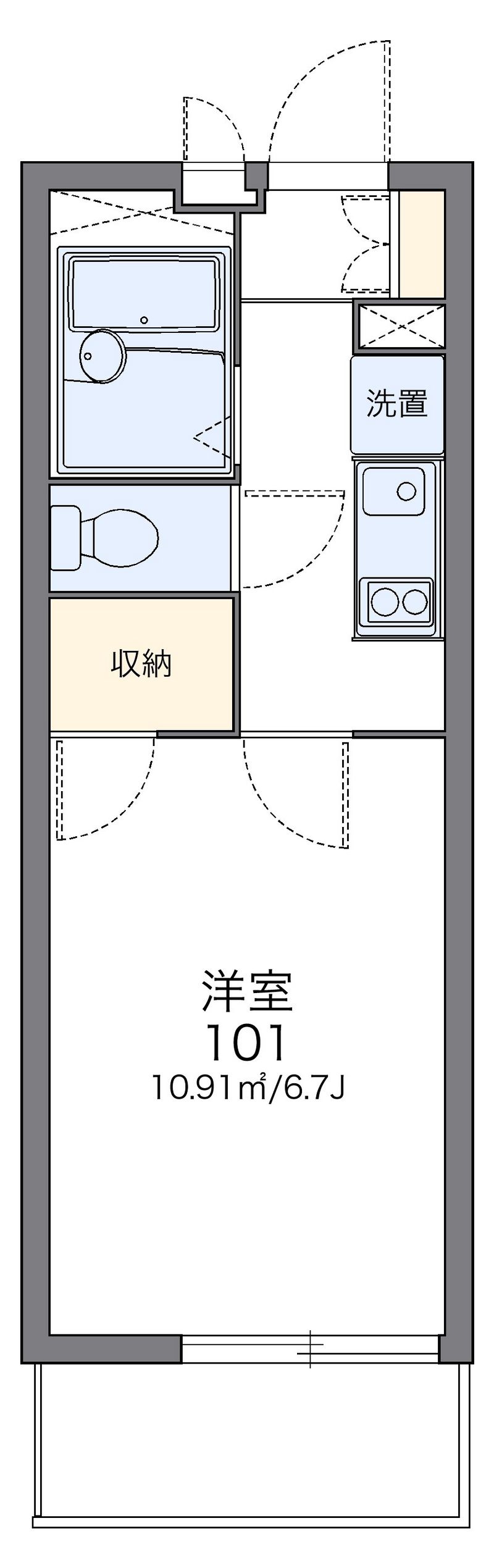 レオパレスＴａｋｅｓ　１ 間取図