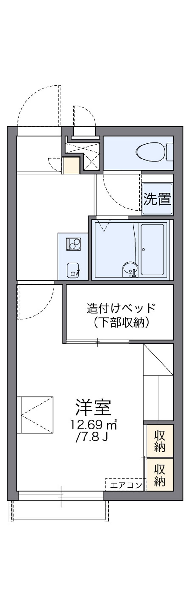 レオパレスＦ 間取図