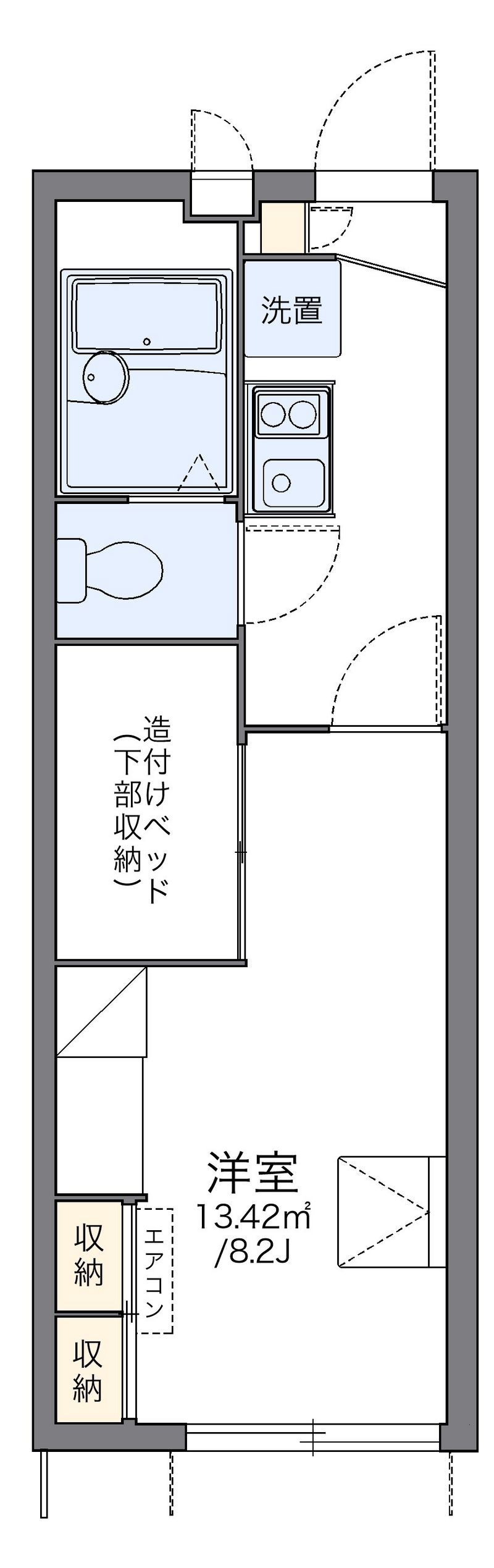 レオパレスオネスティー土井駅東 間取り