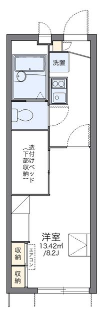レオパレスオネスティー土井駅東 間取り図