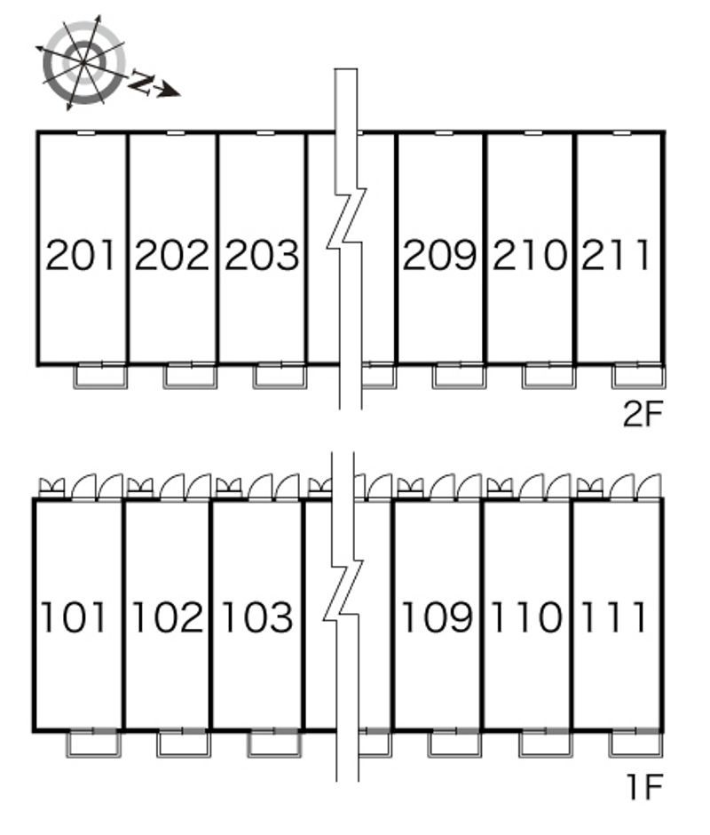 レオパレススミヨシ 間取配置図