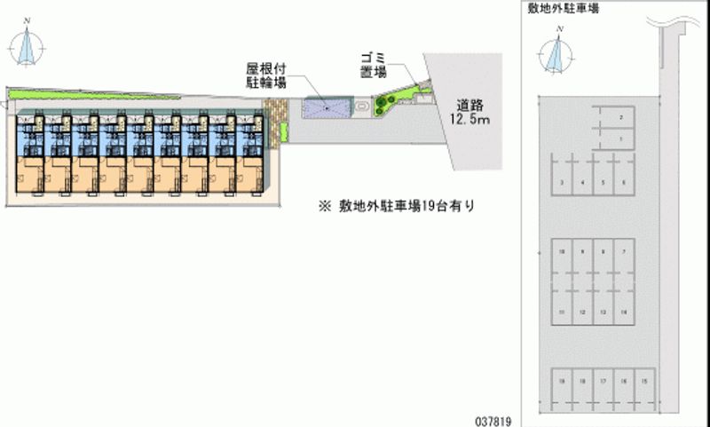 レオパレスディアコートポエム 月極駐車場