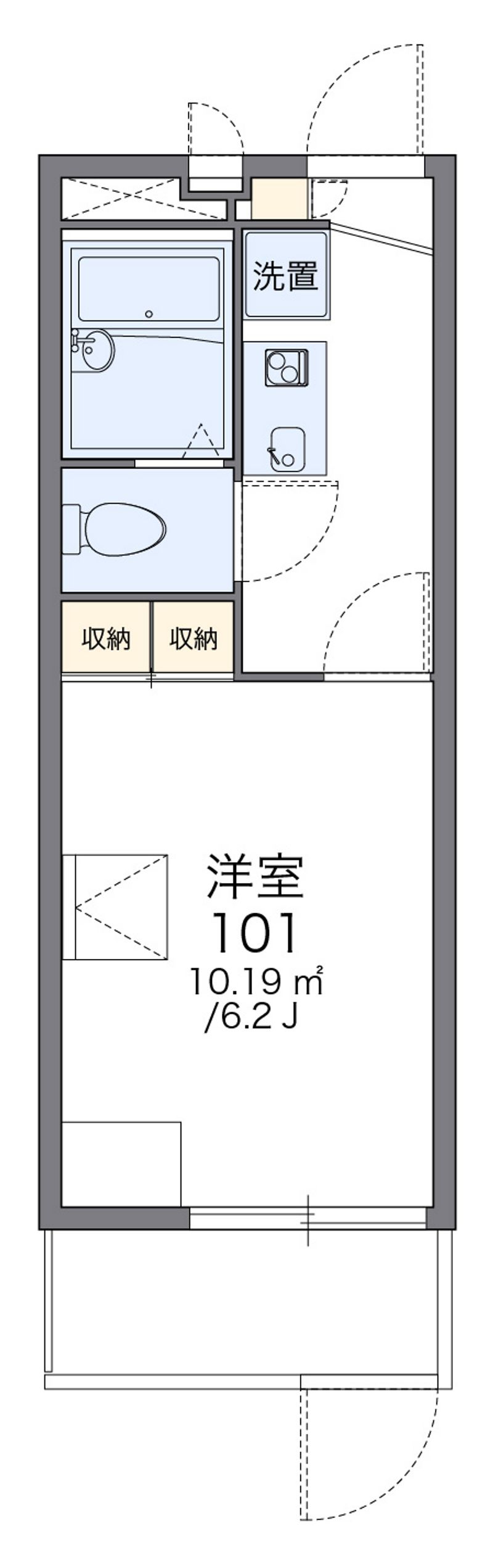 レオパレスＭＳ 間取図