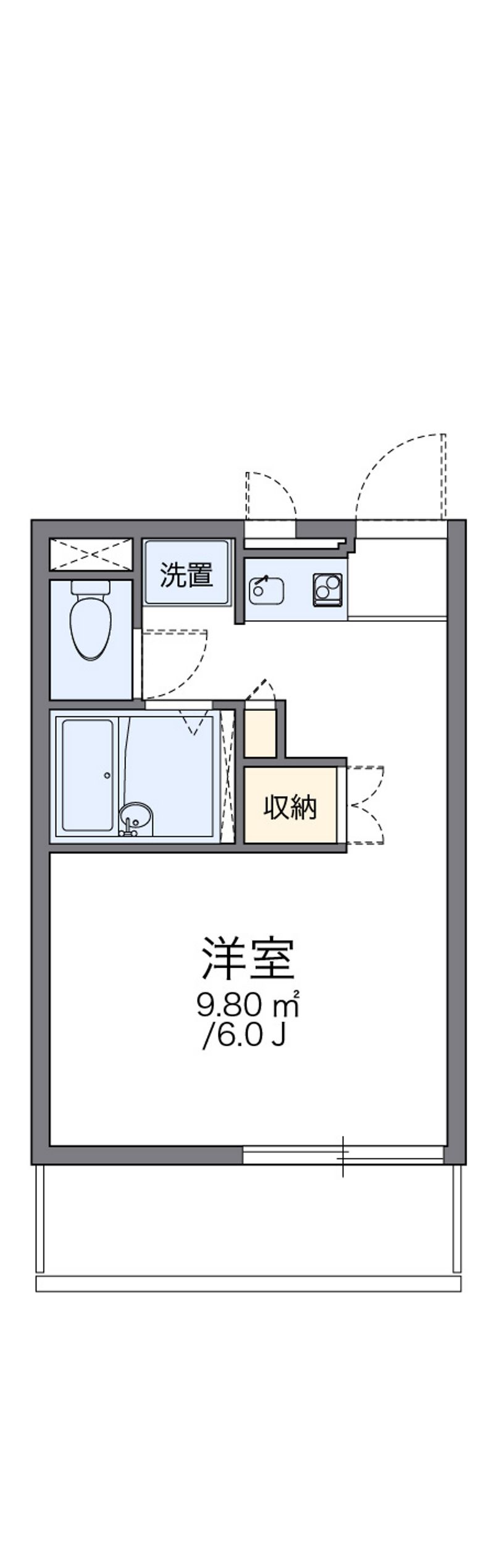 レオパレスシグマ戸坂 間取図