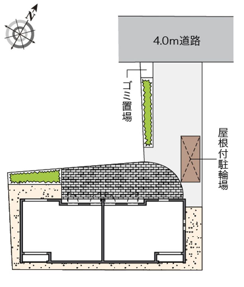 クレイノＭＫハイツ 配置図