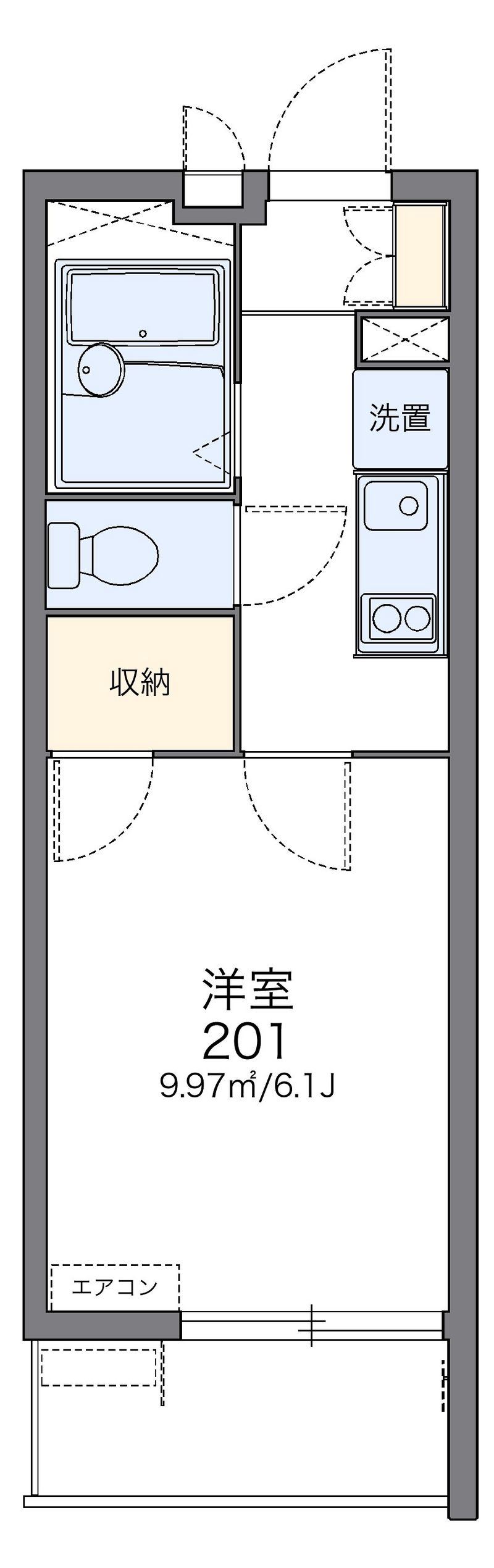 レオパレス四谷Ⅱ 間取図