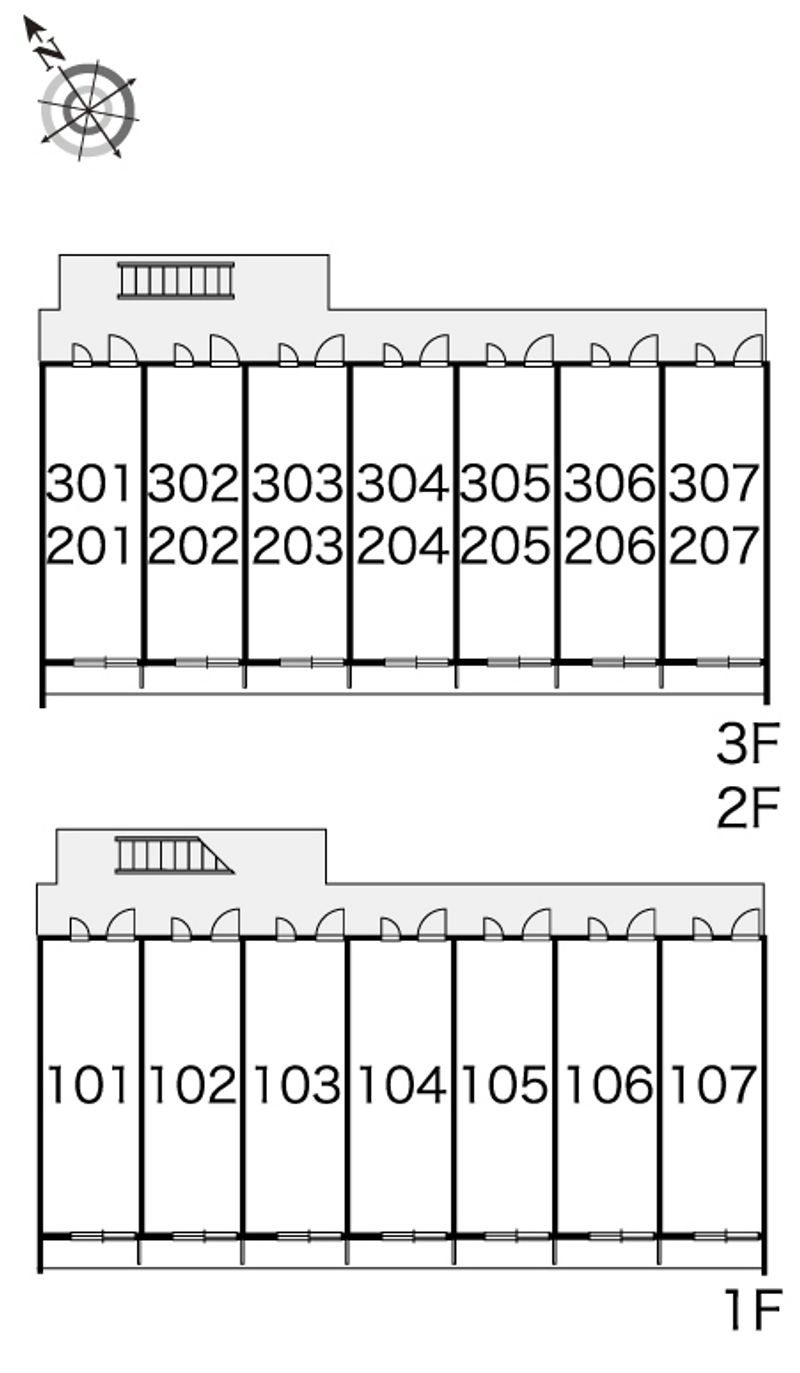 レオパレスアベイユＮ 間取り配置図