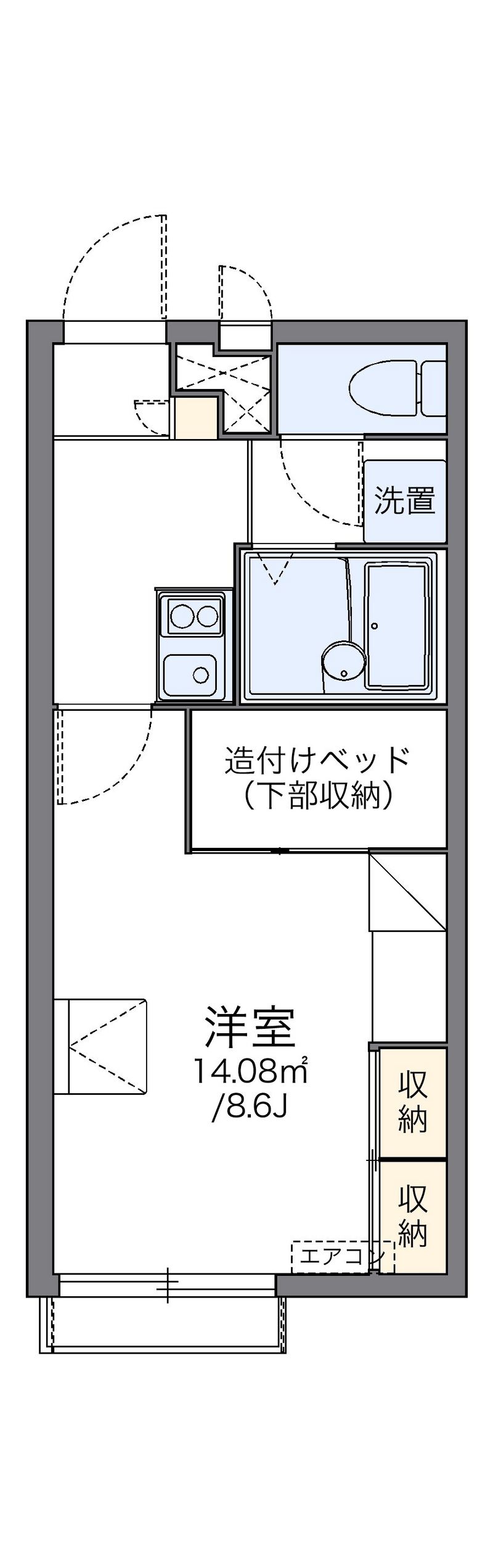レオパレスリリィ 間取図