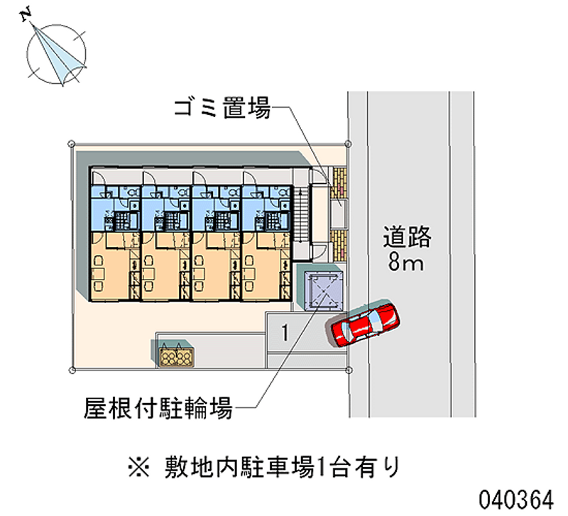 レオパレススカイブルー西町 区画図