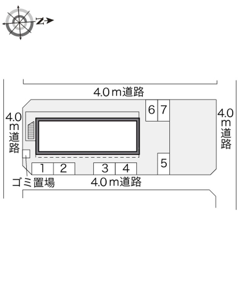 レオパレス蔵ノ前 配置図
