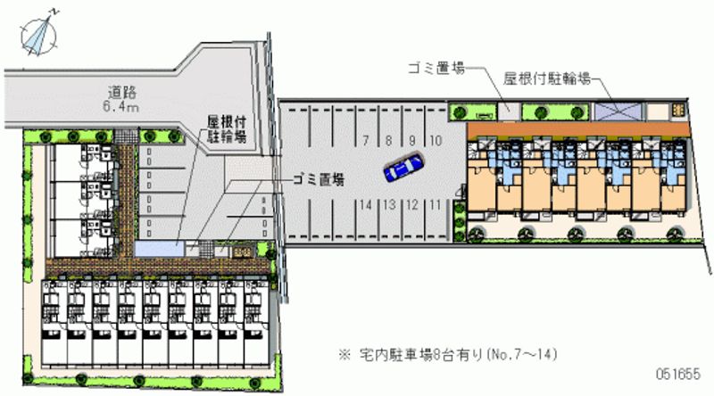 レオネクストエムズコートＣ 月極駐車場